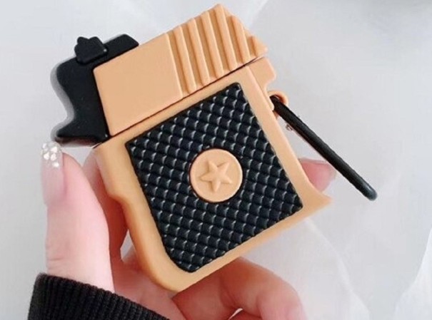 Etui na etui Apple Airpods 1/2 K2307 brązowy Etui na etui Apple Airpods 1/2 K2307 brązowy