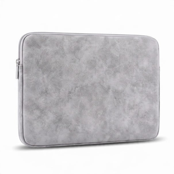 Etui na laptop 12 do 13,3 cali Z ekoskóry z podwójnym zamkiem 33,5 x 24 x 2,2 cm Wodoodporne Dla MacBook Air i Pro jasnoszary