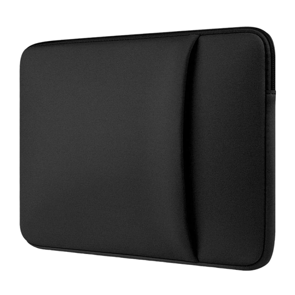 Etui na laptopa z boczną kieszenią na MacBooka HP Xiaomi Dell 15,6 cala 38,5 x 29 x 1,5 cm czarny