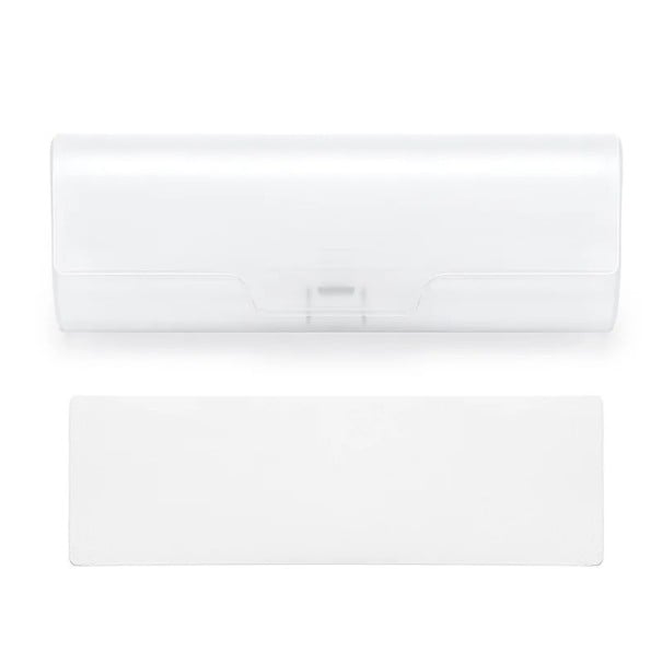 Etui na okulary plastikowe 14,7 x 5,4 x 3,1 cm Trwałe pudełko do przechowywania okularów do czytania i okularów przeciwsłonecznych Kompaktowa biały