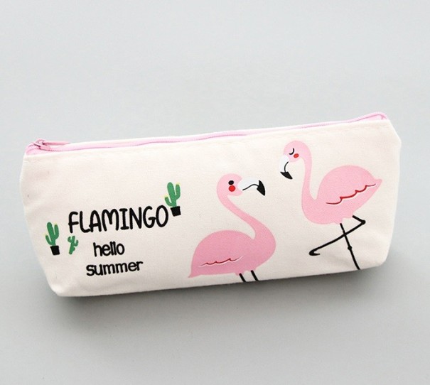 Etui na przybory biurowe - Flamingi J3394 2