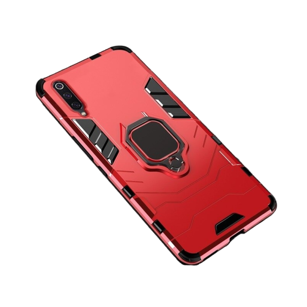 Etui ochronne na Samsung Galaxy A7 2018 z magnesem czerwony