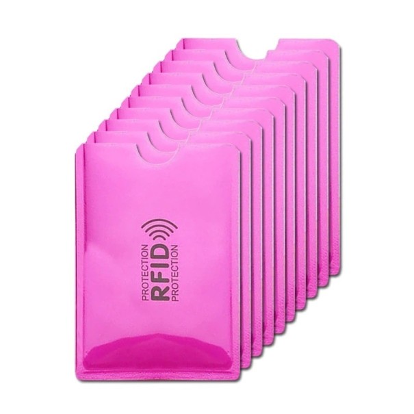 Etui podróżne na dokumenty T946 ciemny róż 10 szt