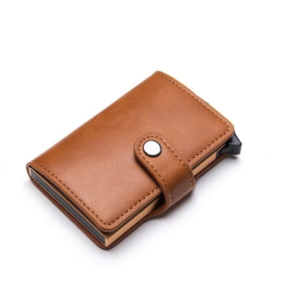Etui podróżne na dokumenty T996 jasny brąz