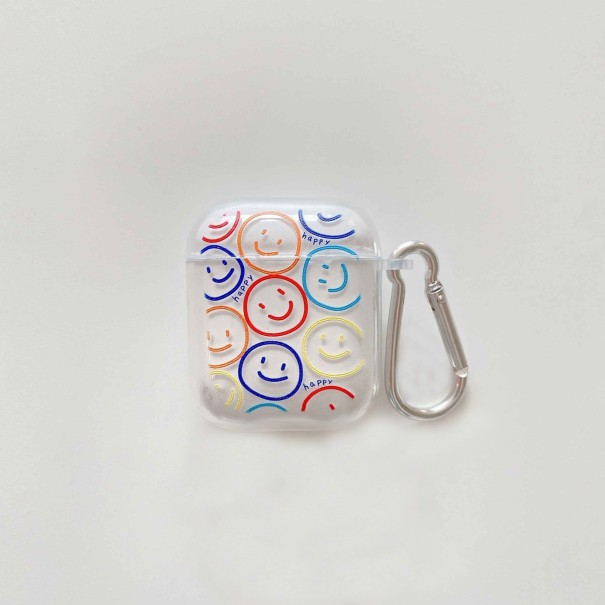 Étui pour boîtier d'Apple Airpods 1 / 2 avec un smiley 1