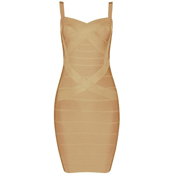 Etuikleid für Damen khaki L