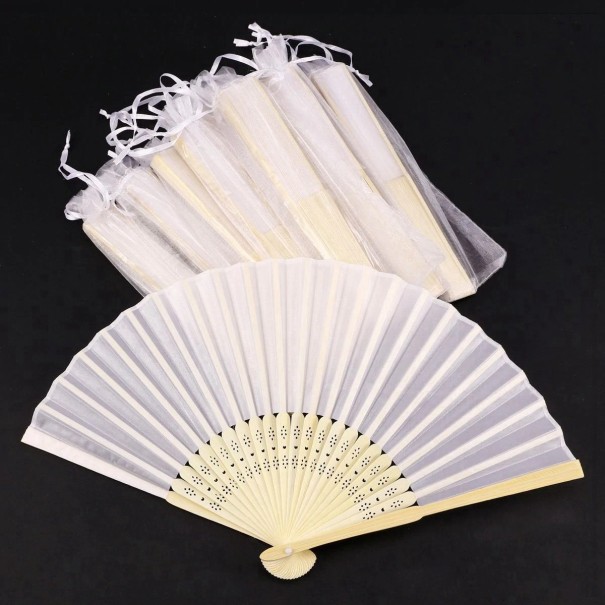 Éventail en soie 30 pcs 1