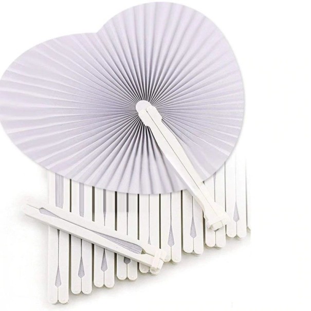 Éventail pliant en papier 36 pcs 1