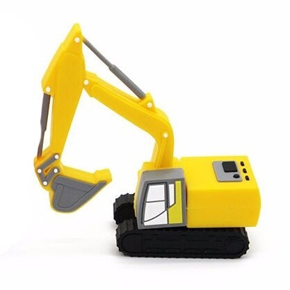 Excavadora con memoria USB amarillo 8GB