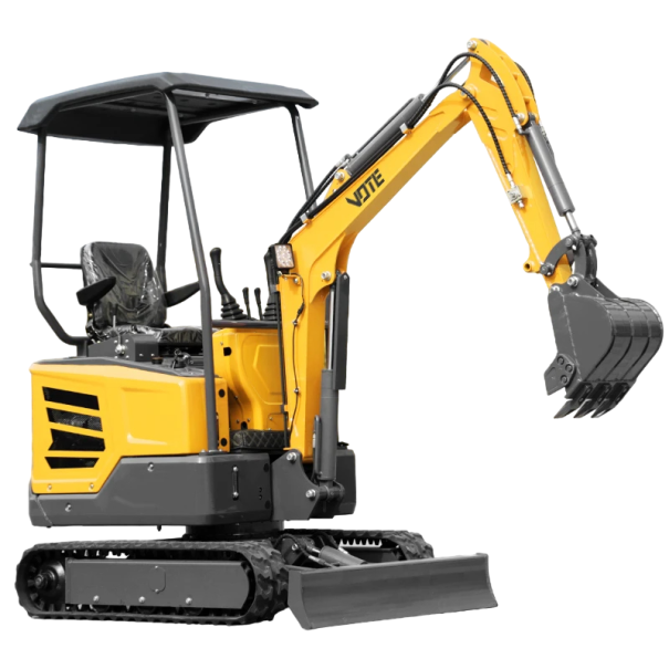 Excavadora de cadenas 1.8t VTW-18 Excavadora hidráulica de cadenas de 1.8 toneladas con accesorios Miniexcavadora de cadenas amarillo