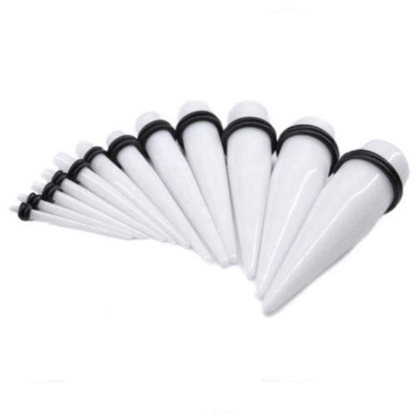 Expander acrilic drept alb 8 mm