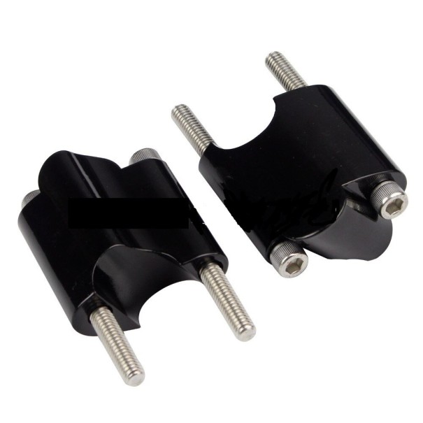 Extensão de guiador para motocicleta para Harley 2 pcs preto