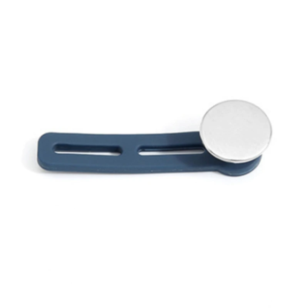 Extensor de Cintura Retráctil Ajustable con Botón 50 x 17 mm Ensanchamiento de Pantalones Sin Costura Solución Flexible para Embarazo plateado