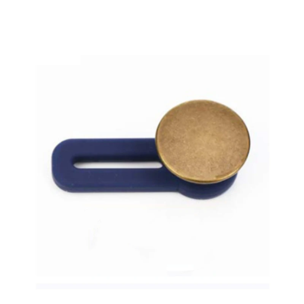 Extensor de talie retractabil reglabil cu buton 35 x 17 mm Extensie de talie pentru blugi Adaptor elastic pentru pantaloni Fara cusut Ajustare rapida bronz