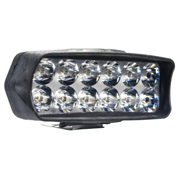 External Motorcycle Headlight 18W 12 LED 12 x 5.5 x 5 cm ABS Plastic 12V 1800 lm Auxiliary Light for Motorcycle Scooter Off-Road LED Lighting 1