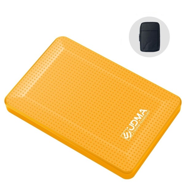 Externe Festplatte mit J224-Gehäuse gelb 500GB