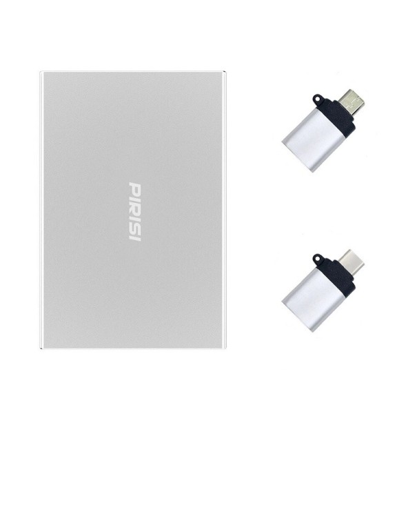 Externý pevný disk s OTG adaptérmi strieborná 160GB