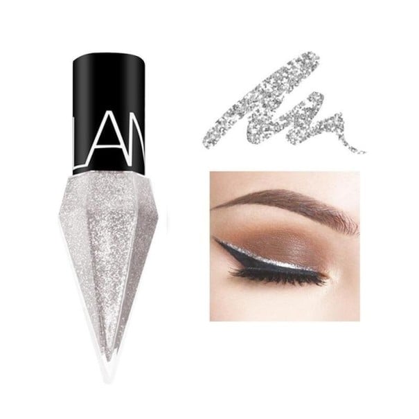 Eyeliner liquide pailleté argenté
