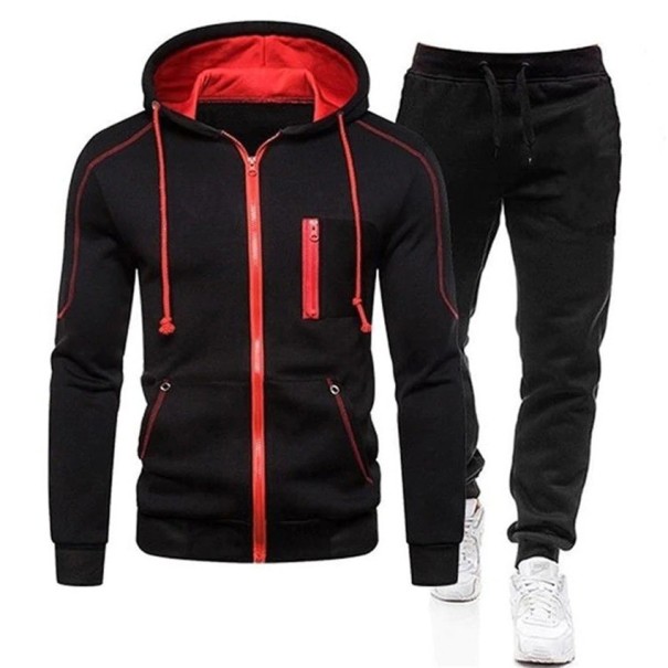 F11-Trainingsanzug-Set für Herren schwarz XS