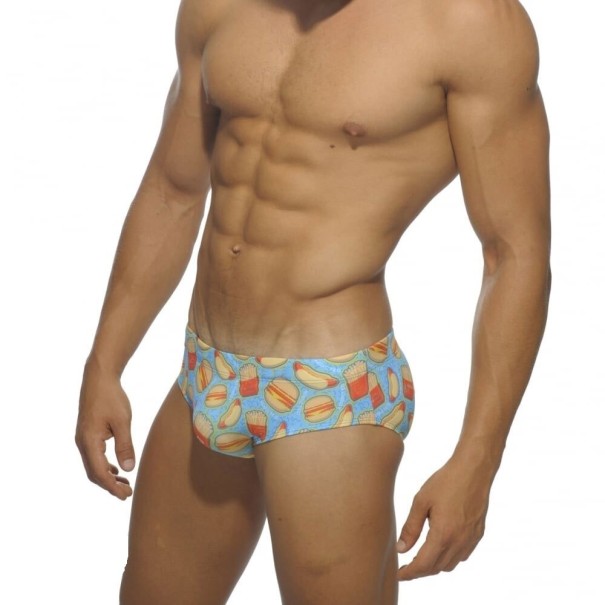 F952 Calções de Banho Masculinos azul claro L