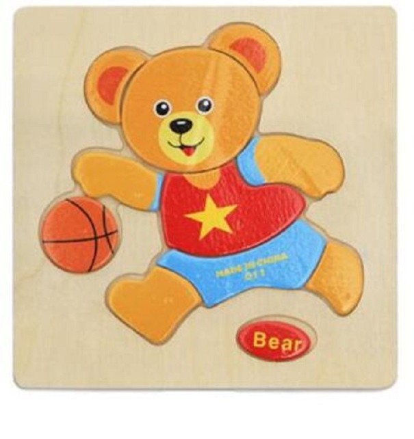 Fa puzzle egy állattal 4