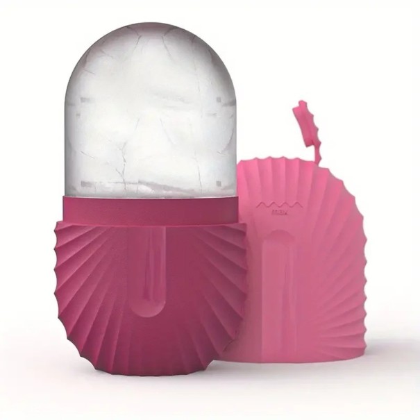 Face Ice Massage Tool Ice Roller för att stärka och konturera ansiktslyftande Ice Roller för att stimulera blodcirkulationen rosa