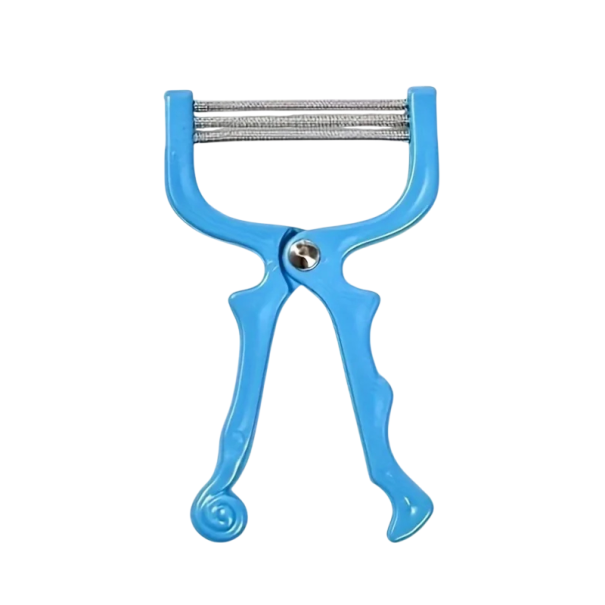 Facial Epilator 14 x 9 cm Handheld Hair Removal Tool for Fine Facial and Body Hair Mechanical Hair Removal for Home Use blue
