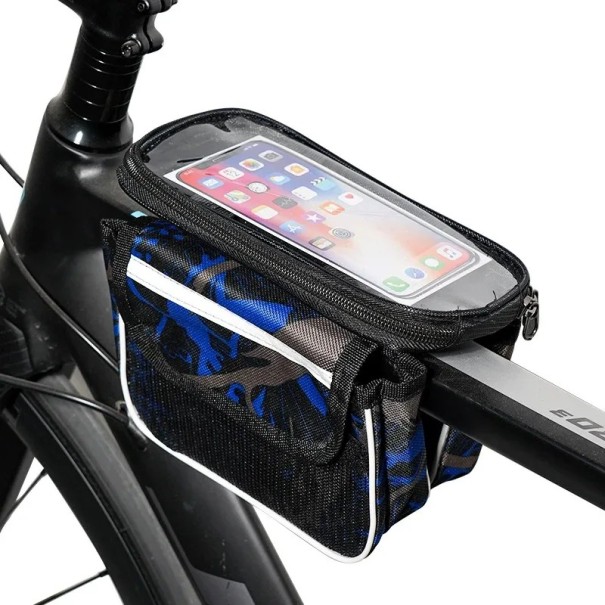 Fahrradtasche 15 x 20 cm Wasserdicht Polyester mit Touchscreen Halterung für das Handy am Fahrrad 1