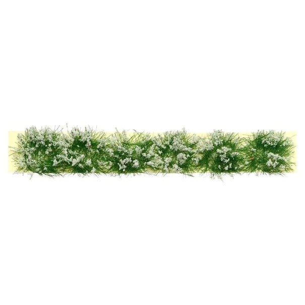 Faixa de flores em modelo 9 x 1 x 0,6 cm Grupos de flores miniatura Decoração de jardim para diorama Paisagem em modelo 9