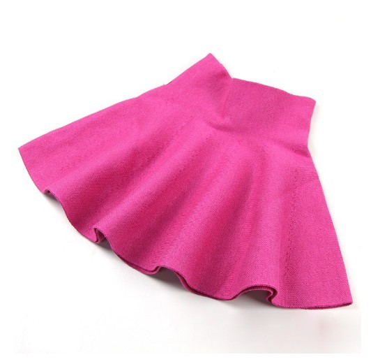 Falda de cintura alta de lujo para niñas - Rosa 7