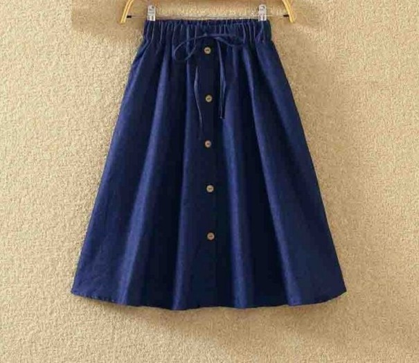 Falda de mujer con botones A1590 2