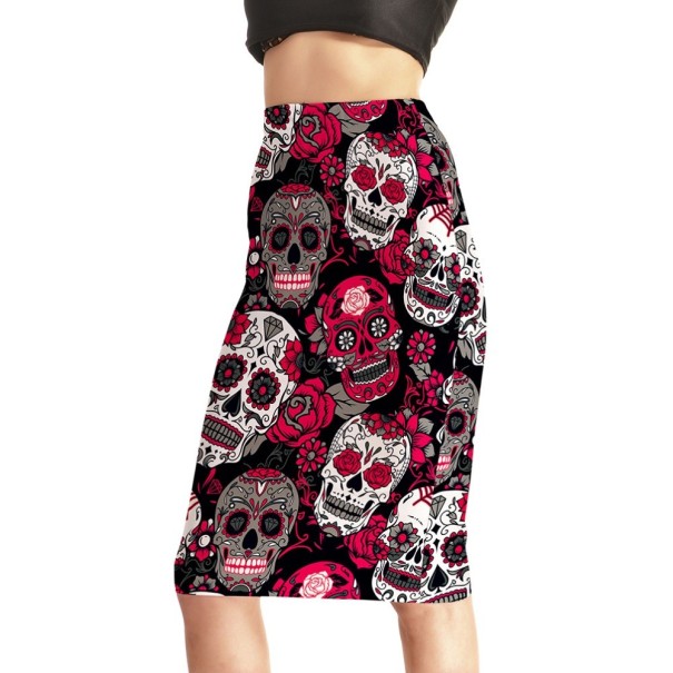 Falda de mujer con calaveras XXL