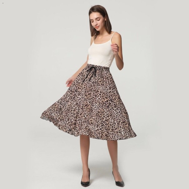 Falda de mujer con estampado de leopardo G31 M