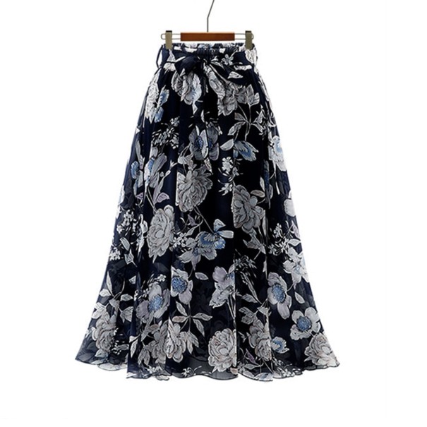 Falda de mujer con lazos A1594 negro L