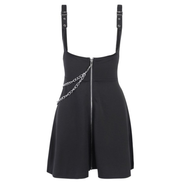 Falda de mujer con tirantes y cremallera XS