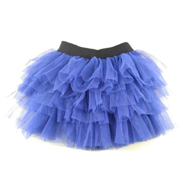 Falda de niña L1003 azul oscuro 4