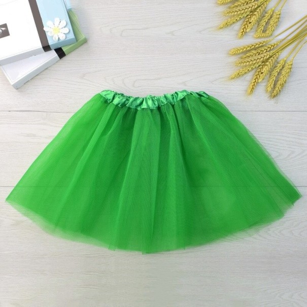 Falda de niña L1008 verde 2 Falda de niña L1008 verde 2