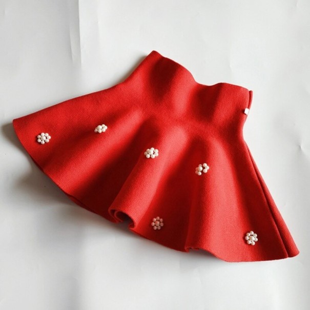 Falda de niña L1032 rojo 8 B Falda de niña L1032 rojo 8 B