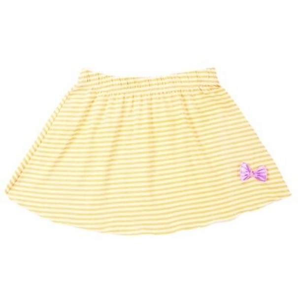 Falda de niña L1051 amarillo claro 16