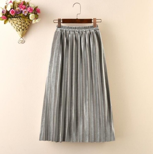 Falda de niña L1063 gris 8 Falda de niña L1063 gris 8
