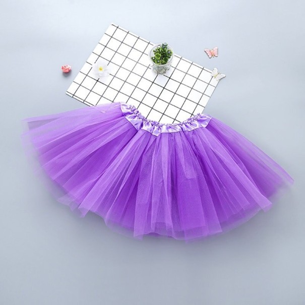 Falda de niña L1066 morado Falda de niña L1066 morado