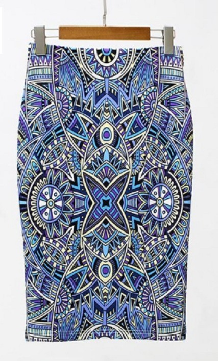 Falda elegante de mujer con un patrón interesante J503 L 1