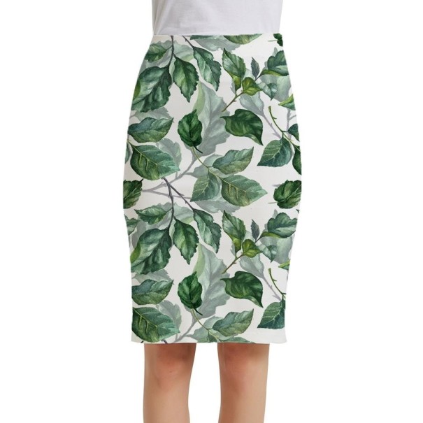 Falda lápiz estampada para mujer A1931 M 9