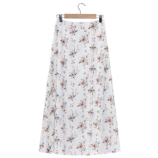 Falda larga de mujer con estampado G37 XS 3