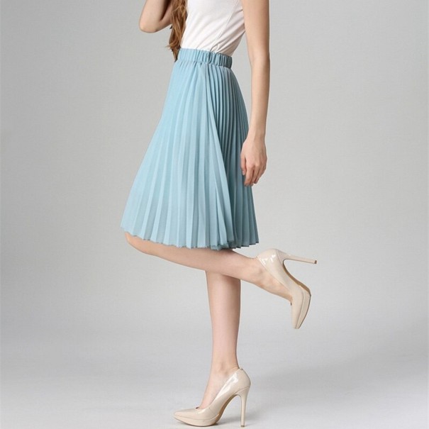 Falda plisada mujer G140 turquesa Falda plisada mujer G140 turquesa