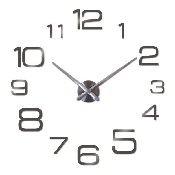 Fali öntapadós óra G1711 szürke 68,5 cm