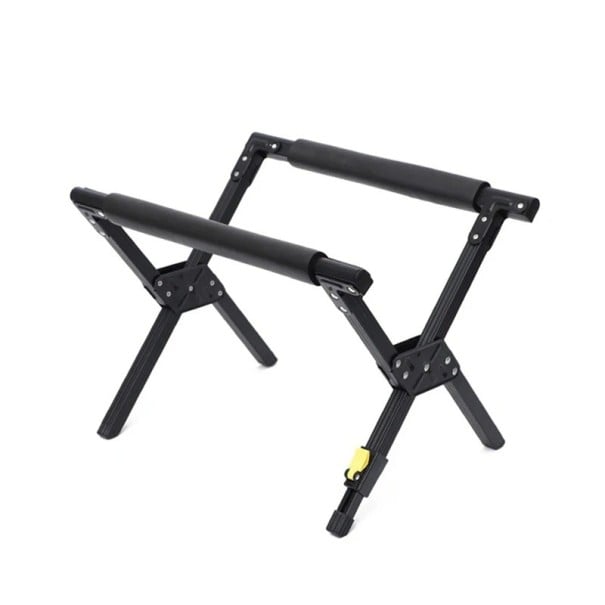 Fällbar campingställning med halkfri ram 50×37,5×35 cm lastkapacitet 50 kg justerbar längd svart för utomhusbruk 1