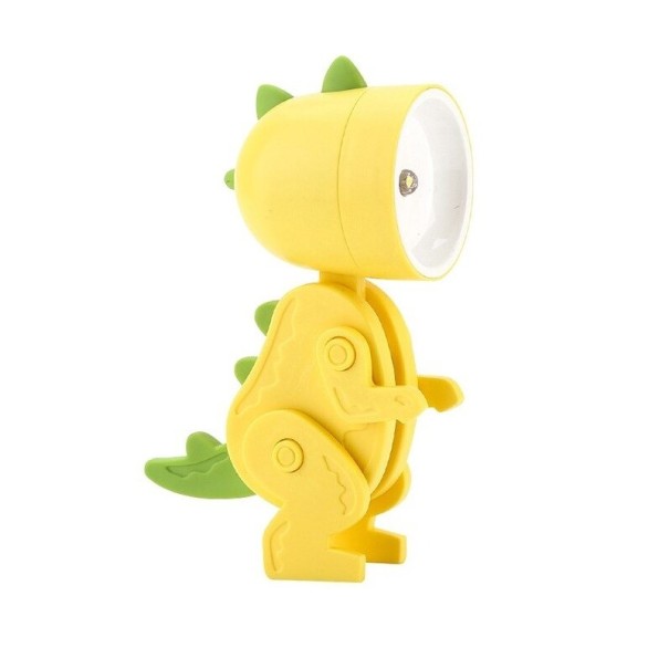 Fällbar dinosaurielampa gul