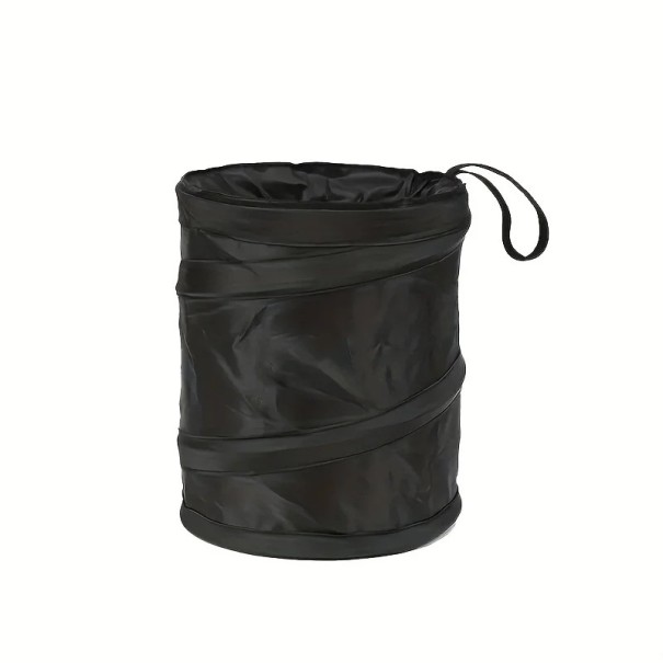 Fällbar papperskorg för bil 20 x 16 cm Oxford tyg kompakt för dryckeshållare och bilens interiör 1