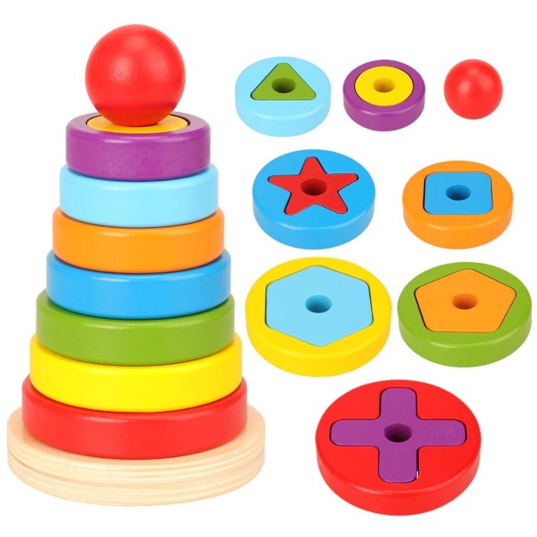 Fällbar pyramid, färgad 1
